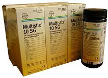 Тест-полоски Мультистикс Multistix-10SG (ООО "Мединст" т.(812)591-75-26